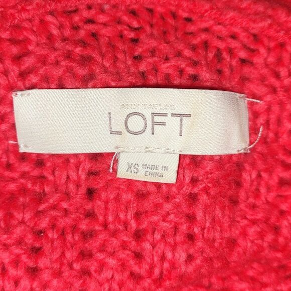 Ann Taylor Loft wool blend open front sleeveless nest cardigan sweater  Sz XS - Picture 5 of 5